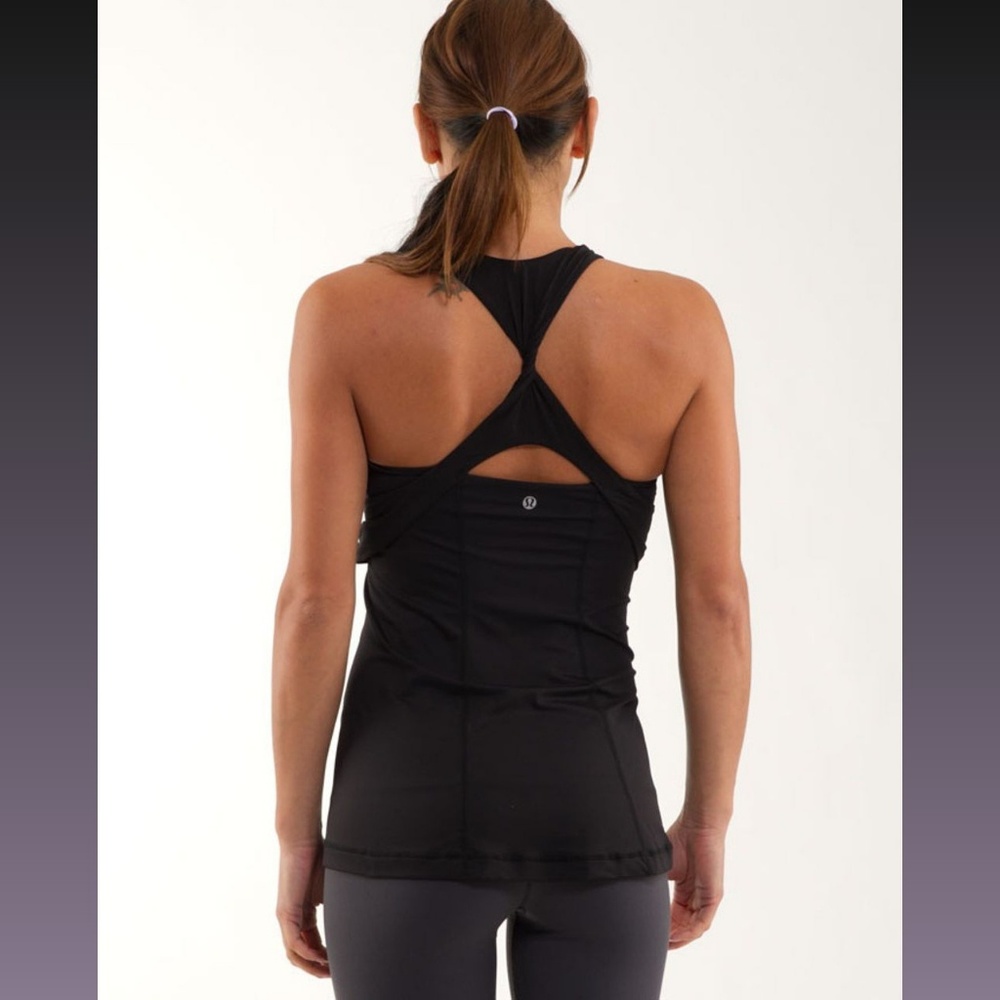 lululemon athletica Black Racerback Tank Top
